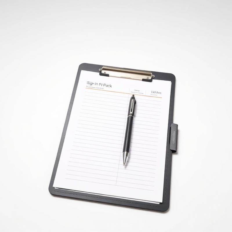 Weatherproof Sign-In Clipboard